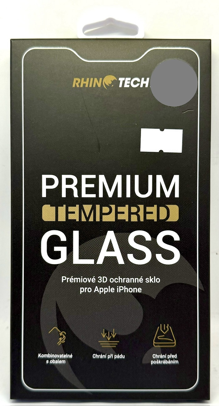 RhinoTech Tvrzené sklo 3D White pro iPhone 6/6S