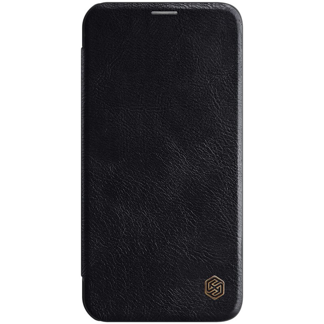 Pouzdro Nillkin pro iPhone 12/12 Pro Qin Leather Case Black