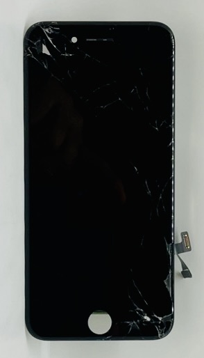 Displej s dotykem a rámem iPhone 7 - pouze rozbité přední sklo
