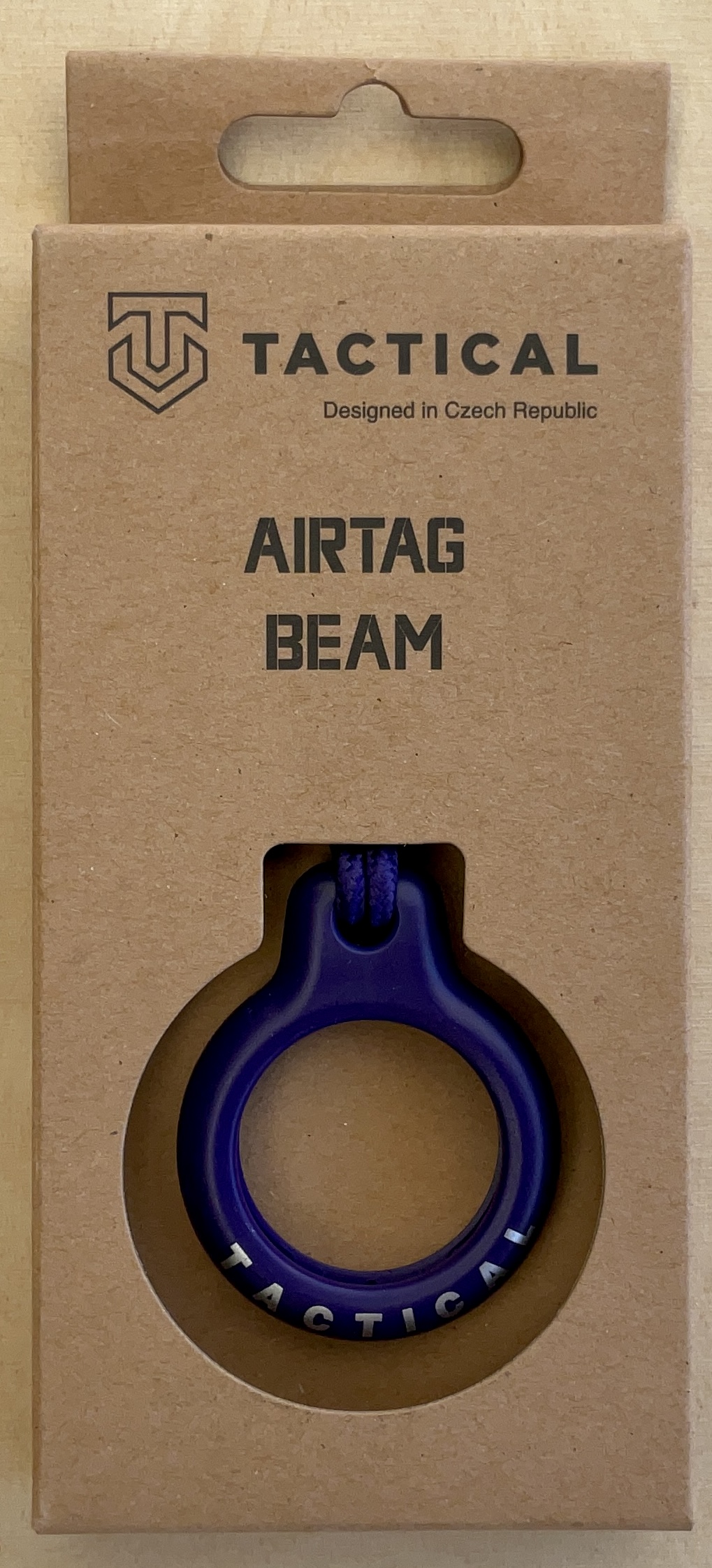 Pouzdro pro AirTag Beam Tactical - modrofialové