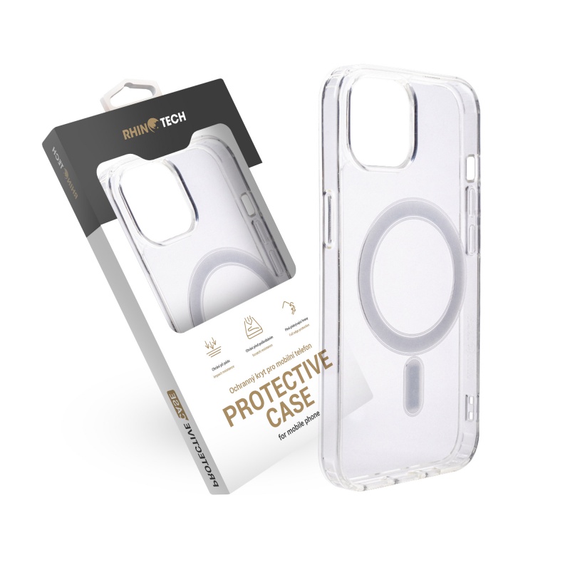 Kryt RhinoTech pro iPhone 13 MAGcase Transparent