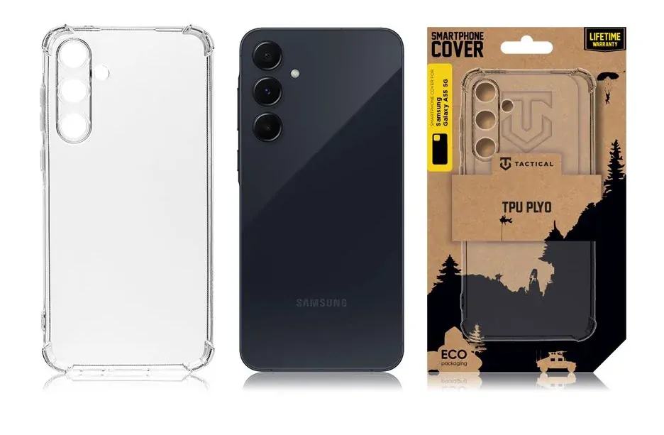 Kryt Tactical TPU Plyo pro Samsung A55 5G Transparent