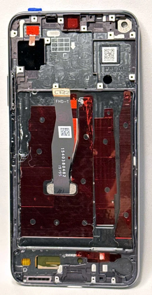 Huawei Nova 5T displej + dotyková plocha včetně předního krytu Black