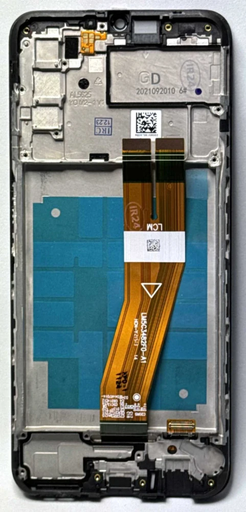 Samsung A037F displej + dotyková plocha včetně předního krytu Black