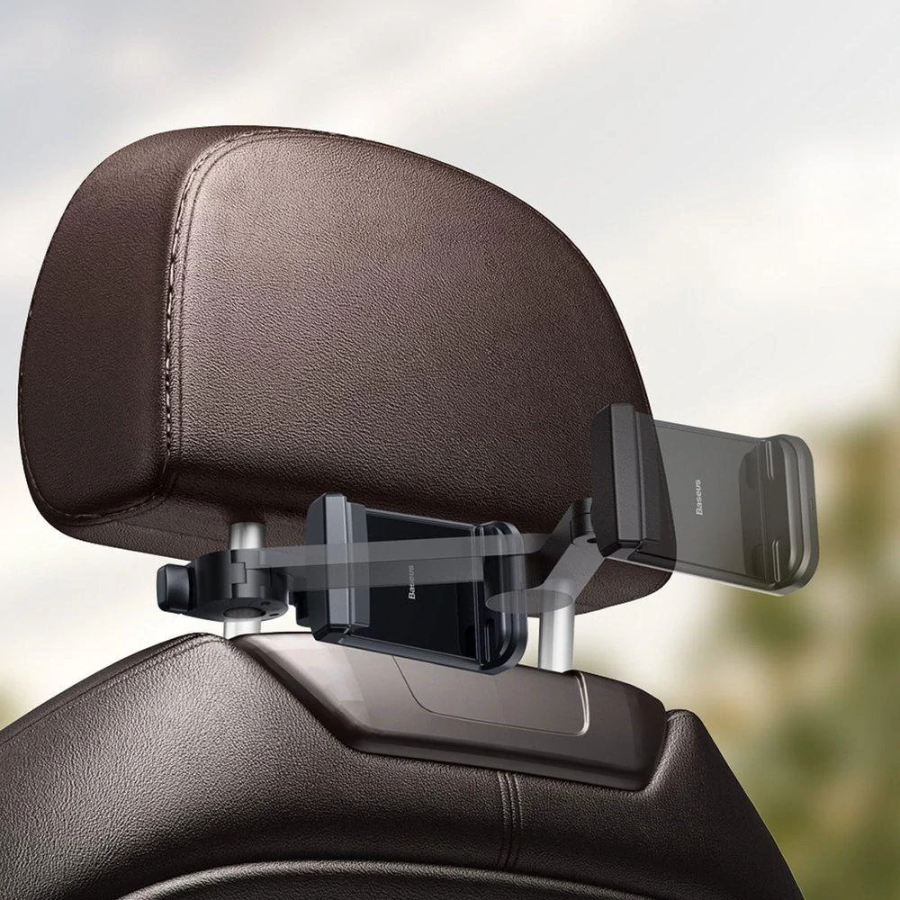 Držák telefonu na opěrku hlavy do auta s nabíjením 15W - Baseus