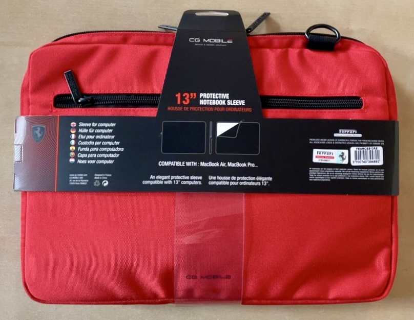 Taška na notebook Ferrari červená