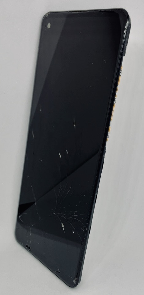 Displej s dotykem a středním rámem SAMSUNG A217 - rozbité sklo displeje - plně funkční