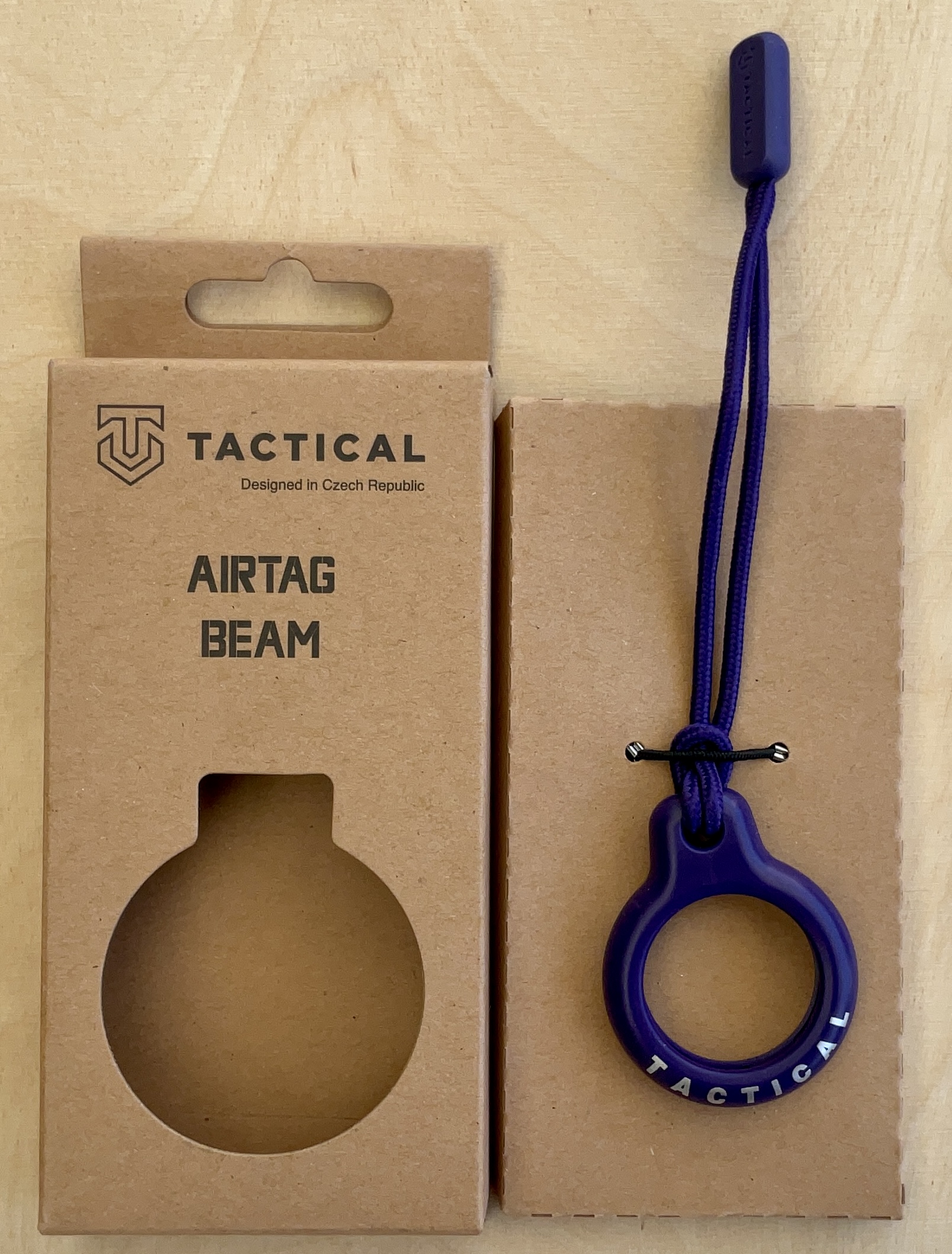 Pouzdro pro AirTag Beam Tactical - žluté