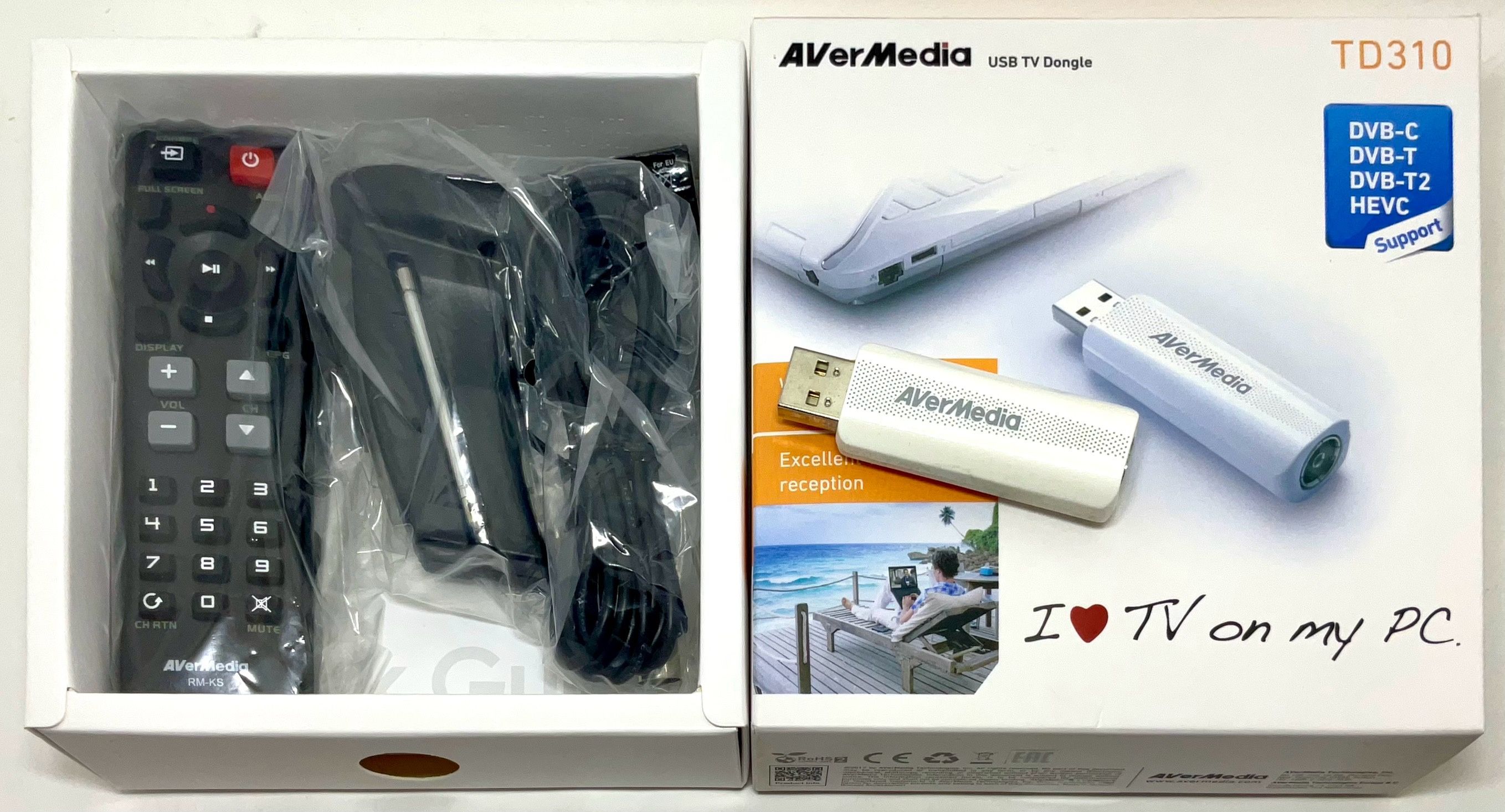 USB TV tuner AVerMedia TD310 - rozbaleno