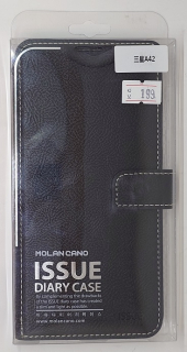 Pouzdro Molan Cano pro Samsung A42 knížka - černé