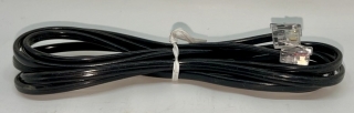 Kabel telefonní 160 cm RJ11 2 pin černý