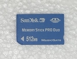 Paměťová karta MS PRO Duo 512 MB