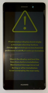 Huawei P8 Lite displej + dotyková plocha včetně předního krytu Black