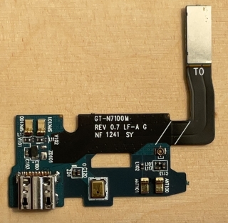 Flex Samsung N7100 s nabíjecím konektorem a mikrofonem