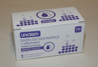 Čistící ubrousky s alkoholem 50+50 ks